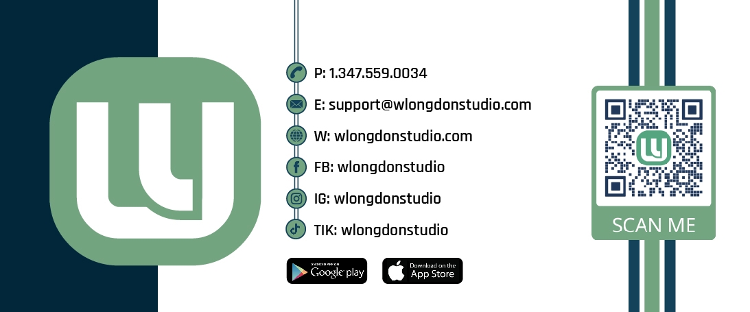 WLongdon Studio contact card